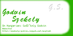 godvin szekely business card